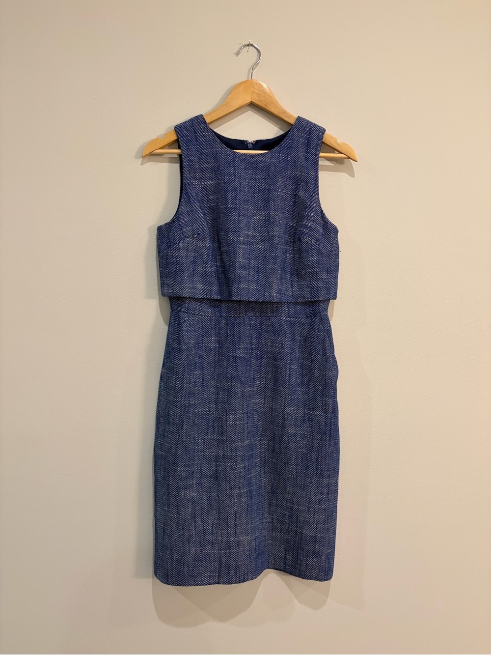 J. Crew Going Places Textured Sleeveless Sheath Dress